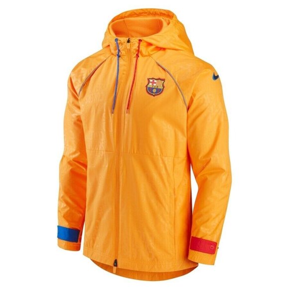 Nike Other - NIKE FC BARCELONA ALL WEATHER Rain jacket orange2022 DH7831 836 Large NEW